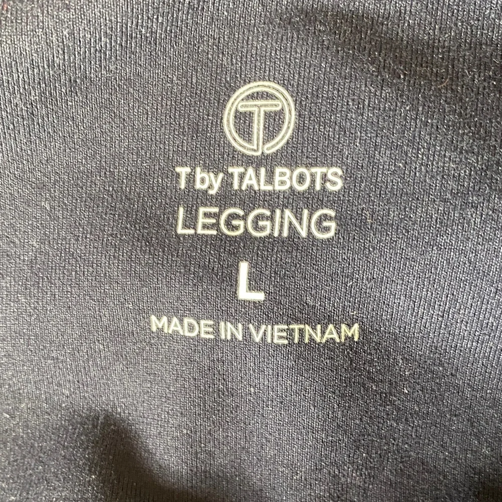 T by Talbots Women's Size Large Navy Legging with Side Pockets